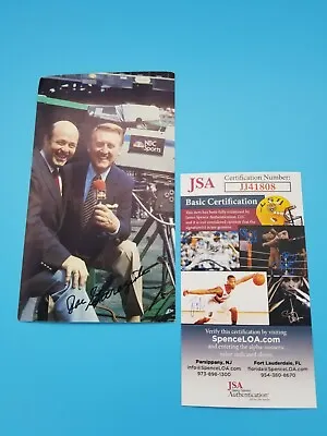 Vin Scully Joe Garagiola Signed Promo 1983 - Baseball Game Of The Week - Jsa  • $59.99