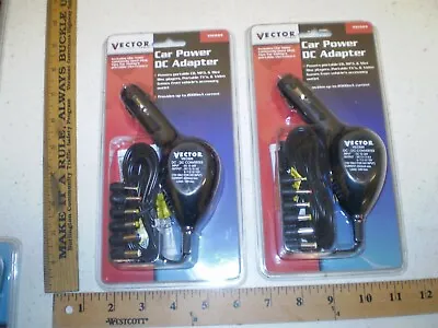 Lot Of 2 Vector Car Power Dc Adapter Up To 2000ma Current Cd Mp3 Vec009 (h17) • $12.79