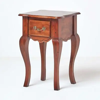 New Orleans Distressed Dark Vintage Side Table With Cabriole Legs • £71.99