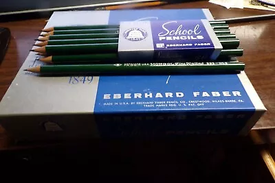 Full Box Pointed Vintage Eberhard Faber Mongol No.2 293 Fine Writing Pencils NEW • $50