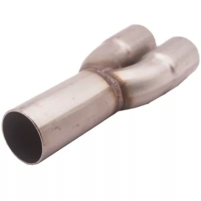 2-1 SS 304 Exhaust Merge Collector Dual 1.5  ID Inlet Single 1.75  OD Outlet USA • $25.99