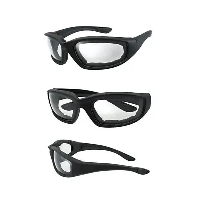 1 Pc Chopper Riding Motorcycle Sunglasses Glasses Windproof Goggles Clear Lens • $6.98