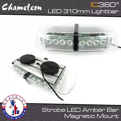 £38.33 • Buy IC360 300mm LED Amber Mini Lightbar Recovery Flashing Warning Strobe Beacon 