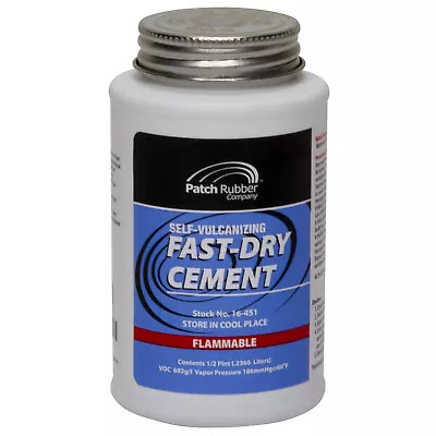 Patch Rubber Company Fast-Dry Self-Vulcanizing Cement • $21.99