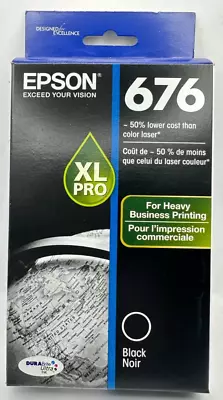 Epson 676 XL Pro Black Ink New Sealed Exp 01/2025  OEM • $27.95