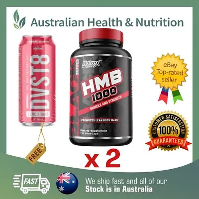 $84.90 • Buy 2 X NUTREX RESEARCH HMB 120 CAPSULES + FREE SHIPPING & DVST8 CAN
