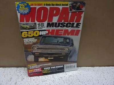 Mopar Muscle November 2008 Magazine  New E Body Consoles • $11.98