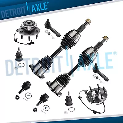 $274.72 • Buy 4WD Front CV Axles Ball Joints Wheel Bearings Tie Rods For Silverado 1500 Yukon