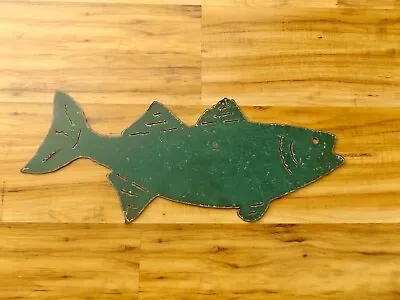 Vintage Striped Bass Bait Tackle Shop Fish Sign General Store Hunting Fishing • $49.99