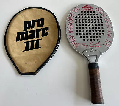 Rare Vintage Marcraft Pro Marc III Doug Russell APTA Paddle Ball Racquet W/Cover • $28.45