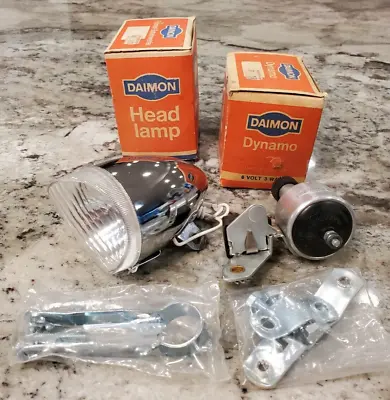 Vintage Daimon Dynamo W/ Front Lamp Light For Bike Bicycle Nos W/ Hardware New! • $300