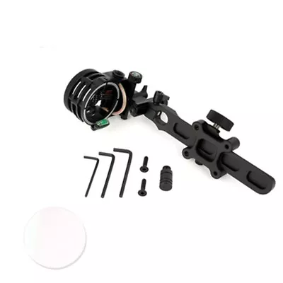 Compound Bow Sight 5 Pin Micro Adjustable 4X 6X 8X Lens Archery Hunting RH LH • $66.09