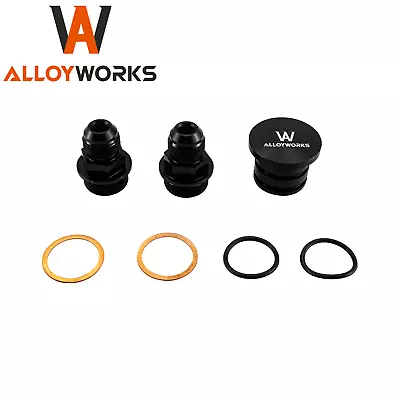 Block Plug + Catch Can Breather 10AN Fittings For Honda Acura B-Series B16 • $13.99