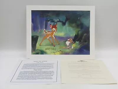 Disney Bambi Marc Davis & Tyrus Wong Signed Limited Edition Lithograph With COA • $799.99