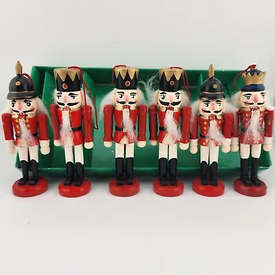 Nutcracker Ornaments 4  Santa Workbench 6-Pc Set Vintage 4 Sets Avail • $10.99