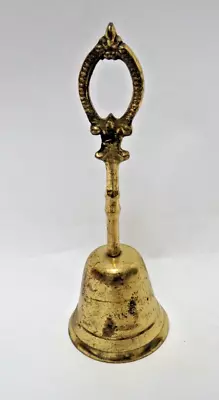 Brass Bell With Decorative Screw On Handle Vintage And Pre-Owned • $9.95