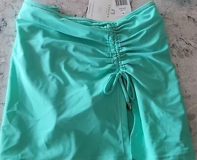 Cabana Life Women SIDE TIE SWIM SKIRT Size XS Color Aqua New With The Tag • $19.95