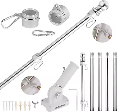 Flag Pole Upgrade 6 FT All Metal Flag Pole Kit • $23.04