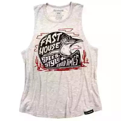 Fasthouse Women's Dust Devil Muscle Tee Sand Tank-Top • $20