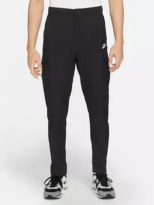 Nike Sportswear DD5207-010 Men's Black Cotton Unlined Utility Cargo Pants NCL697 • $62.97