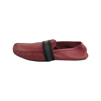 $200 • Buy GUCCI Red Leather Viaggio Men's Loafers Sz 8.5