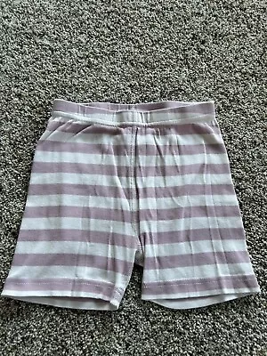 Hanna Andersson Size US 6-7 120 Cm Girls PAJAMA SHORTS Striped HARDLY WORN C24 • $12.99