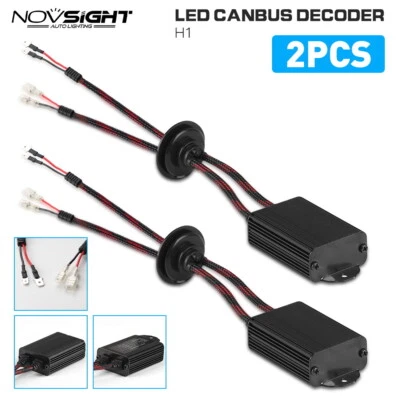 LED Headlight Canbus Error Free Anti Flicker Resistor Canceller Decoder H1~H13 • $25.99