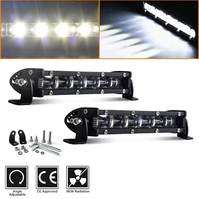 2x 7inch 800W LED Work Light Bar Flood Spot Combo Fog Lamp Offroad Driving Truck • $19.99