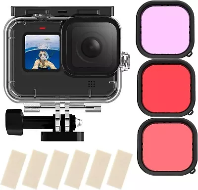 Waterproof Case Accessories Kit For Gopro Hero 11 10 9 Black Underwater Diving C • $45.99