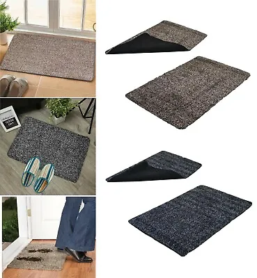 Absorbent Microfiber Magic Doormat Anti Slip Rubber Backing Washable Carpet Home • £7.99