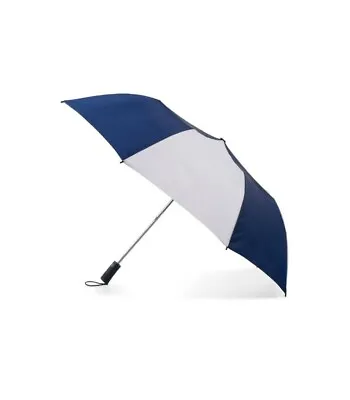  By Totes NeverWet Sunguard UPF 50+ Umbrella 56 Inch One Push Open Navy/White • $27.50