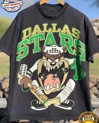 Vintage NHL Dallas Stars Looney Taz T-Shirt Dallas Stars Shirt • $16.91