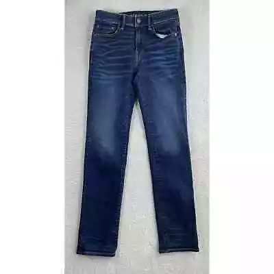 American Eagle Jeans Mens 28x32 Original Straight Blue 5 Pocket Whiskered • $16.99
