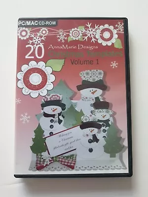 £4.99 • Buy Anna Marie Designs - 20 Christmas Templates - PC / MAC CD-ROM Paper Crafts