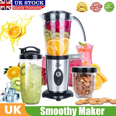 £32.99 • Buy Food Processor Blender Smoothie Maker Milkshake Mixer Fruit Juicer Grinder 1.5L