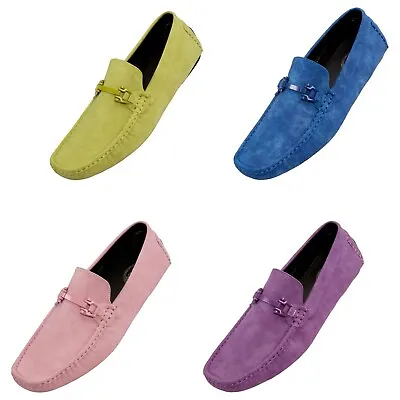 Amali Classic Driving Moccasin Designer Dress Shoes Casual Mens Slip On Loafers • $59.99