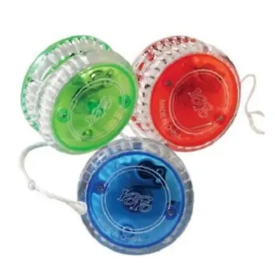 3 X YoYo Spinner Light Up Trick Yo Clutch Mechanism  Fun Toy Tricks Boys Girls • £8.55