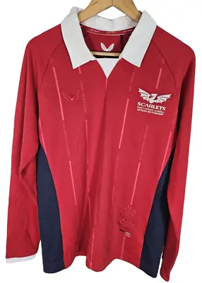 Mens Castore Scarlets Welsh Rugby Union Limited Edition Shirt Size Medium • £9.99