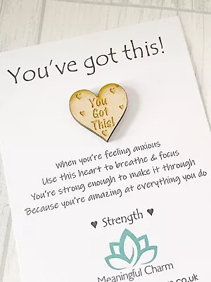 You've Got This Pocket Hug Token Keepsake Gift Support Strength You Exams • £3.95