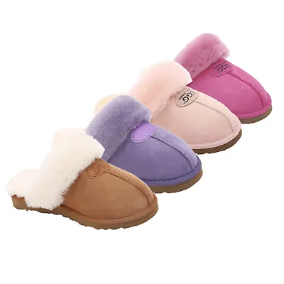 $49.39 • Buy UGG Slippers Womens Australian Sheepskin Wool Non-slip Classic Homey Scuff Shoes