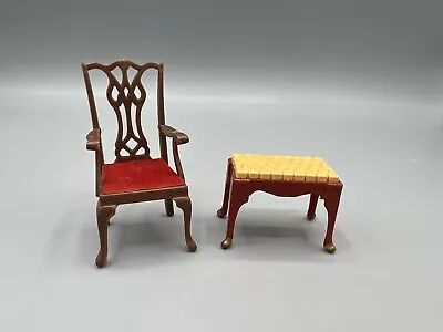 1960’s Marx Little Hostess Dollhouse Dining Chair And Piano Bench • $10