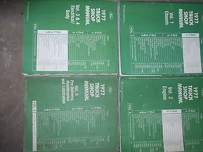 1977 Ford Truck Trucks Service Shop Repair Workshop Manual Set OEM Factory  • $199.99