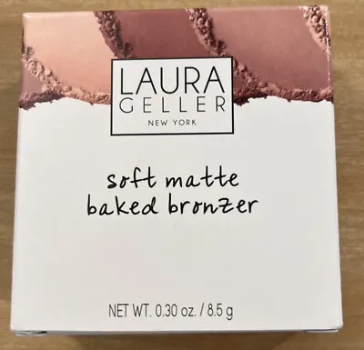 Laura Geller Soft Matte Baked Bronzer Contouring In Deep Full Size NIB  • $9
