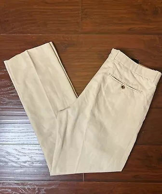 Tom Ford Cotton Linen Beige Tan Tailored Mens Pants Trousers Size 56 40x33 • $150