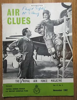 Air Clues - R.A.F. Training Magazine - Restricted - Vol 17 No.2 - November 1962 • £5