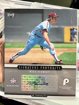 2005 Upper Deck Mike Schmidt Signature Portraits Auto Philadelphia Phillies 8X10 • $11