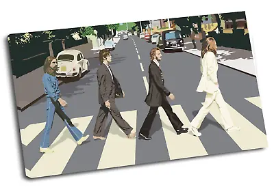 The Beatles Abbey Road Wall Art Canvas 38mm Frame1 • £27.31