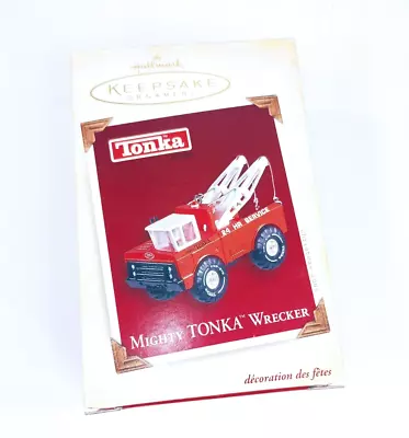 Hallmark Keepsake Ornament Mighty TONKA Wrecker Die-Cast W/Memory Card 2005 • $15.55