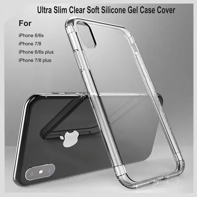 $3.79 • Buy Ultra Slim Clear Soft Silicone Gel Case Cover For IPhone X XS XR XsMax