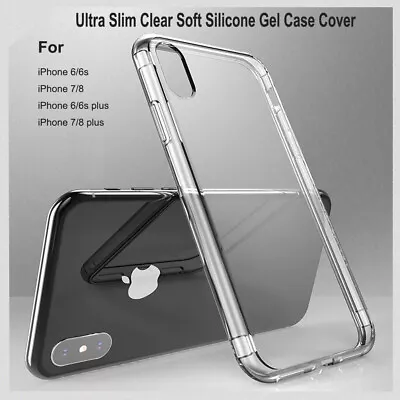 Ultra Slim Clear Soft Silicone Gel Case Cover For IPhone X XS XR XsMax • $3.99